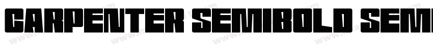 Carpenter Semibold SemiBold字体转换